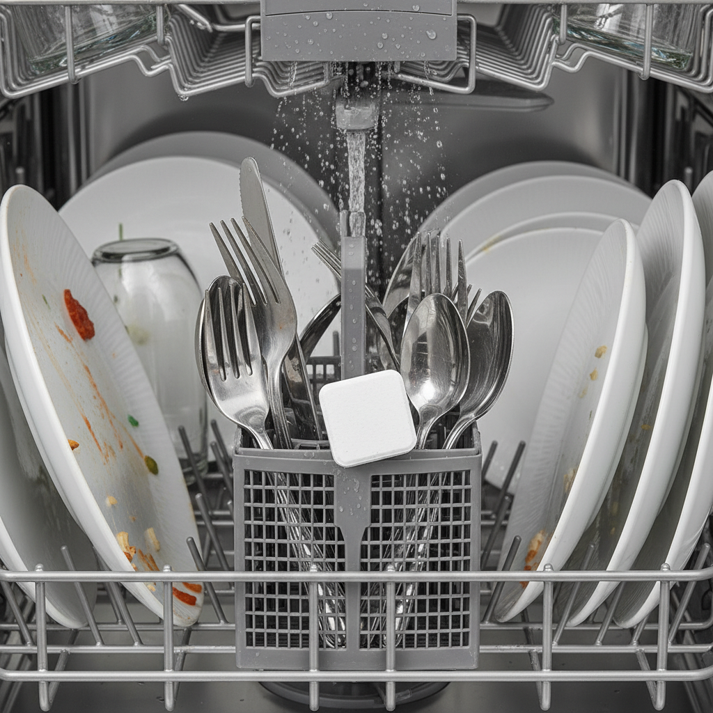 Why You Should Never Put Dishwasher Tablets in the Cutlery Basket