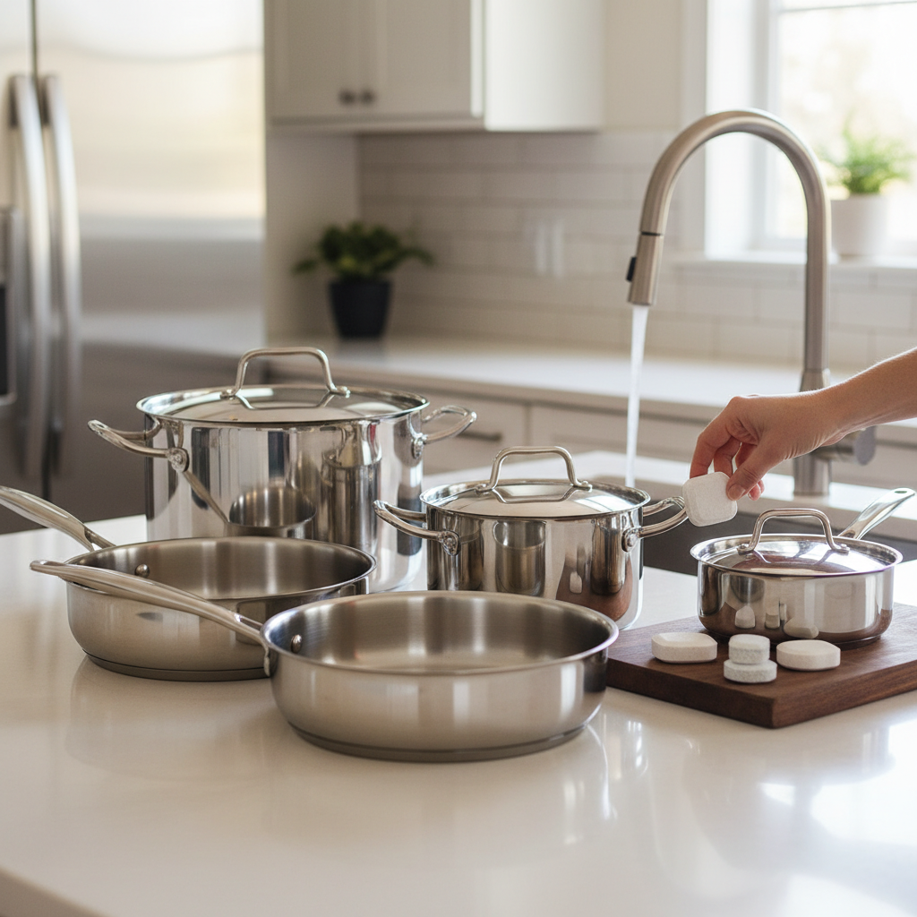 The Ultimate Guide to Dishwasher Tablets for Sparkling Stainless Steel Pots and Pans